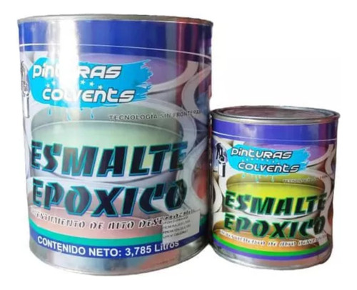 Pintura Epoxica Colvent  Para, Paredes Y Tanques,  Negro