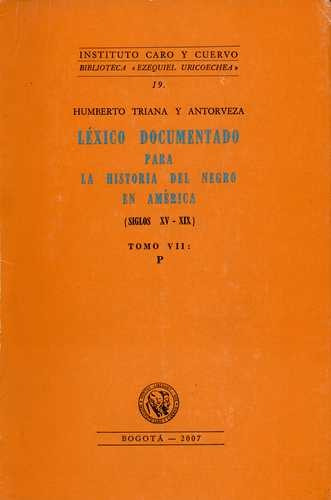 Libro Léxico Documentado Para La Historia Del Negro En Amér