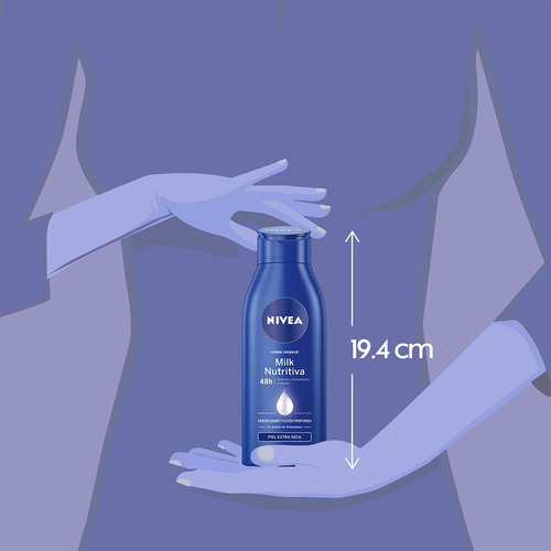 Imagen 5 de 5 de Crema Corporal Humectante Nivea Body Milk 400 Ml