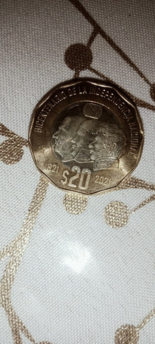 Moneda De 20 Pesos De Bicentenario