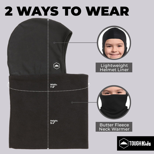Pasamontañas Tough Headwear Para Niños Con Capucha Color Diseño De La Tela Talle