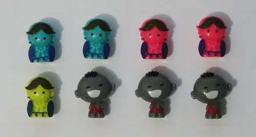 Gogos Turma Da Mônica Especiais Brilha+prata+cor - 10 Peças
