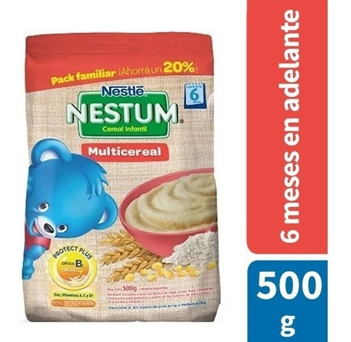 Avena Nestum Multicereal 500 Grs X 4 Unidades