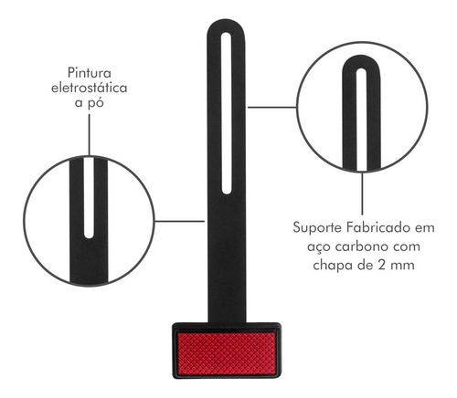 Imagem 6 de 10 de Refletivo Olho De Gato Para Eliminador Rabeta Xj6 Mt03 R3