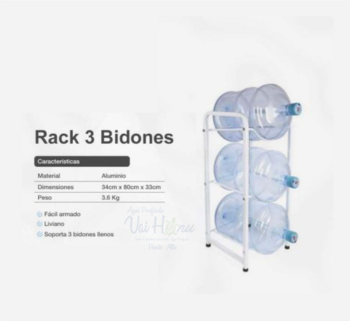 Rack Para 3 Bidones