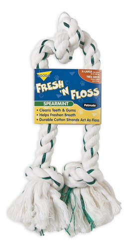 Juguete Para Perros Booda Fresh-n-floss De 3 Nudos Con Cuerd