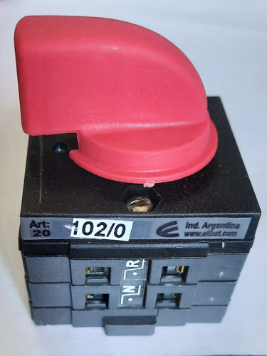 Imagen 3 de 4 de Llave Red/grupo 1-0-2 Bipolar 20a 380vcc