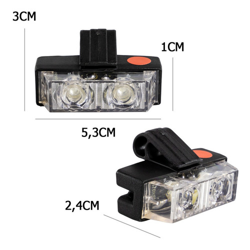 Imagen 2 de 9 de Baliza 16 Modulos Led 32w P/ Bomberos Emergencia Nl302- Roja