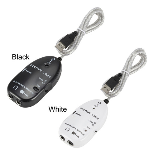 / Adaptador De Interfaz De Guitarra A Usb Para Grabación En