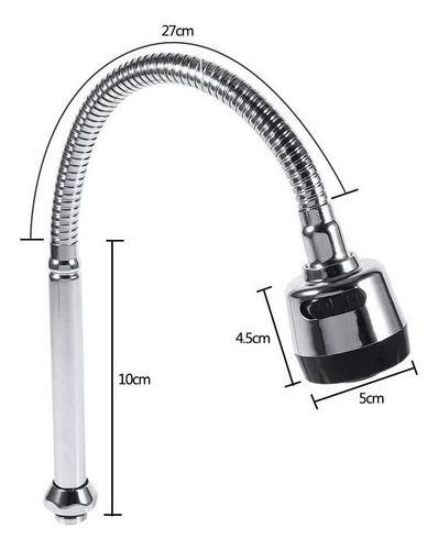 Mezcladora Para Tarja Grifo Fregadero Flexible Llave 2 Modos