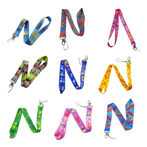 Imagen 3 de 10 de 20 Lanyard, 20 Diseños Por Mayor /portacredenciales