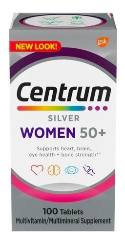 Centrum Silver Women 50+ 100 Tablets Sabor Sem Sabor