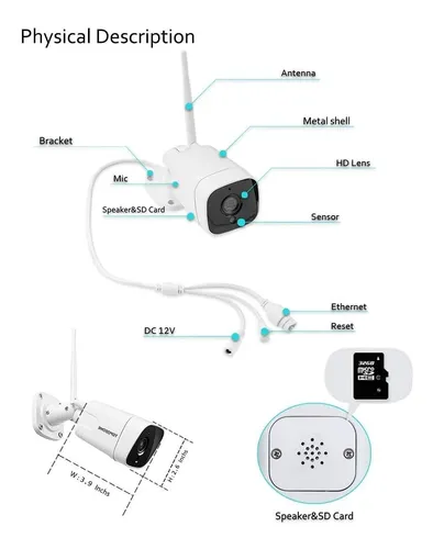 Cámara De Seguridad Tipo Wifi Exteriores Cámara Ip ...