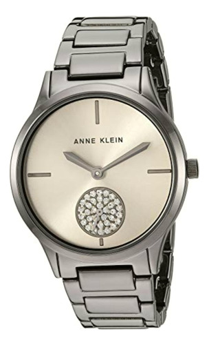 Reloj Anne Klein Acero Brazalete Color Gunmetal Estándar