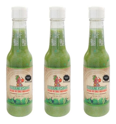 Salsa De Chile Habanero Habanerísima Verde De 148 Ml