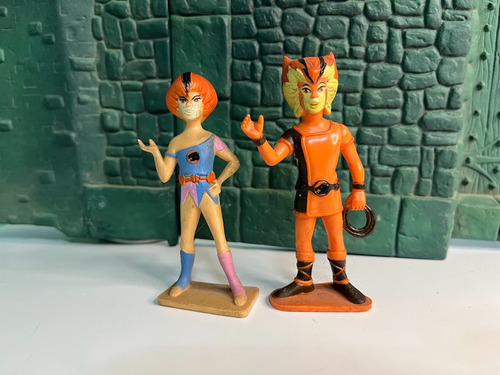 Vintage Figuras Thundercats Felino Y Felina Originales