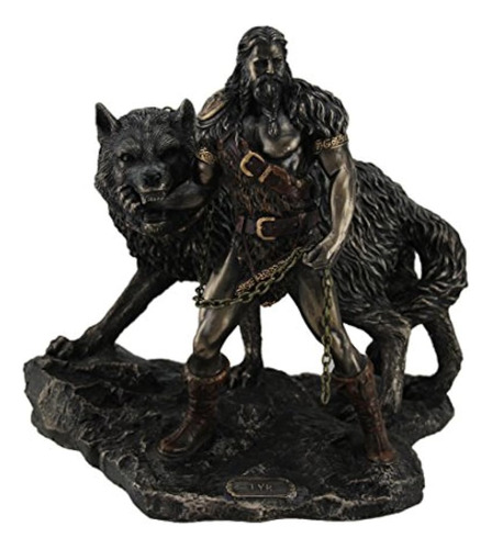 Dios Nórdico Tyr Y La Unión De La Estatua De Fenrir