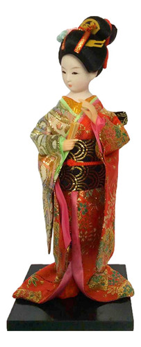 Estatua Asiática Muñeca Geisha Japonesa Muñecas Kimono