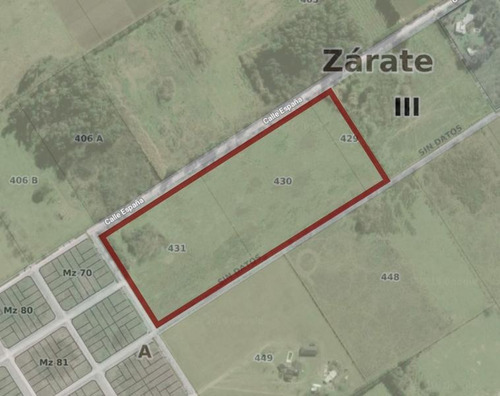 Imagen 1 de 3 de Fracción En Venta En Zona De Expansión Urbana De Zarate