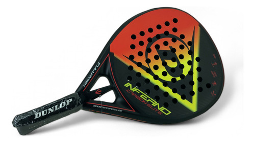 Paleta Dunlop Inferno Carbón Elite Color Negro