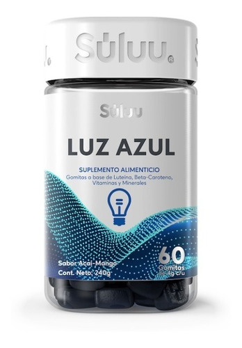 Suplemento en gomitas Súluu  Suplementos Vitaminas protege tu vista co Súluu LUZ AZUL