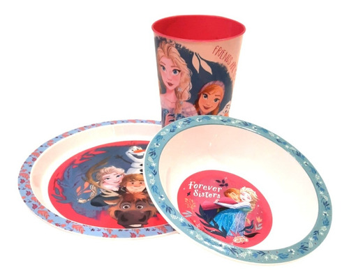 Set Jardin Vaso + Plato + Bowl Disney Frozen Original Cresko