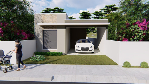 Imagem 2 de 5 de Planta De Casa 2 Quartos - Projeto Arquitetônico Completo