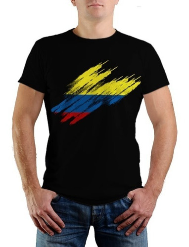 Camiseta Estampada Colômbia - 100% Algodão Premium