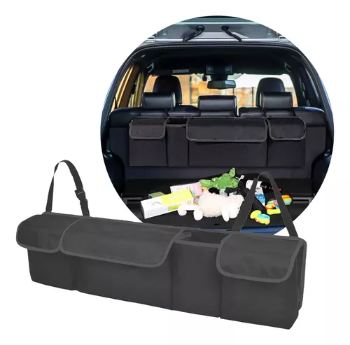 Organizador Auto Asiento Trasero Baul Bolso Multifunción Color Negro