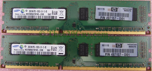 Memoria Ddr3 Varias Marcas 2 Gb. Marcada Por Hp