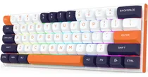 Comprar Teclado Mecánico Redragon Fidd K683 Color Blanco Naranja Negro Led Rgb Switches Magneticos 8khz Polling Rate 60% Usb