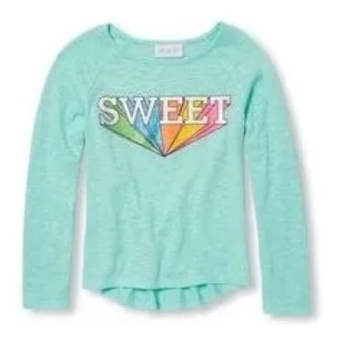 Remera Childrens Place Nena Talle 4 Manga Larga Dulce Sweet