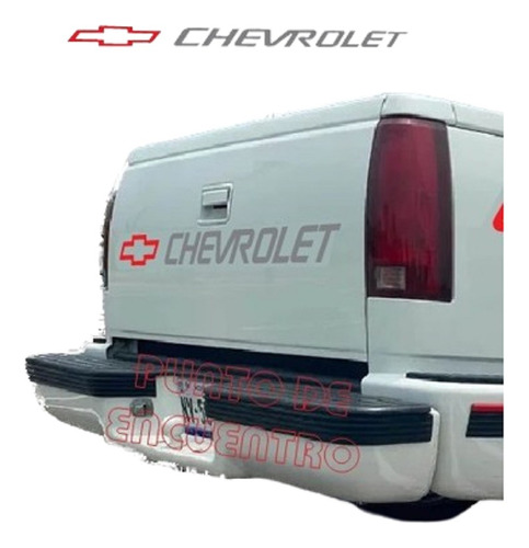 Stickers Letras Para Batea Chevrolet 2 Colores Pick Up M2