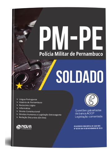 Apostila Pm Pe 2023 - Polícia Militar De Pernambuco - Soldado - Editora Nova