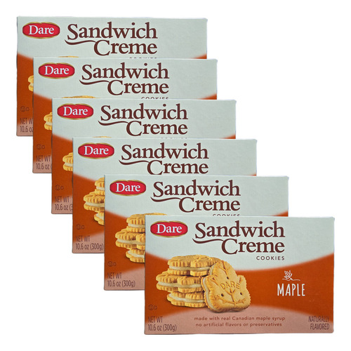 Galletas Rellenas De Crema Sabor Maple Dare - Pack 6 Cajas