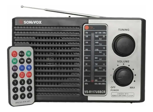 Radio Portátil Sonivox Vs117 Usbcr