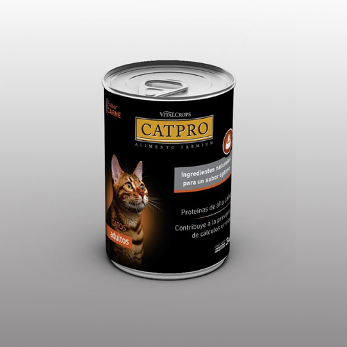Alimento Húmedo Catpro X 12 Latas . Sabor Carne