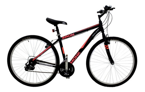 Mountain bike Monk Kron Reflex  2020 R29 21v frenos v-brakes color negro/rojo