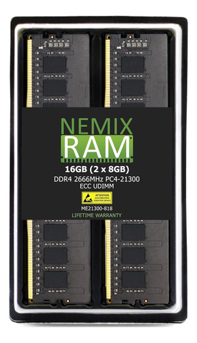 Ddrpcecc Udimm 16 Gb (2 X 8 Gb) Con Módulo Actualización Ram
