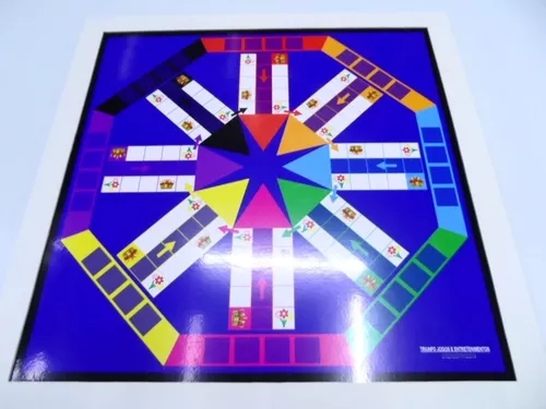 Jogo Ludo Luxo Gigante Tamanho 60x50cm 2 A 4 Jogadores