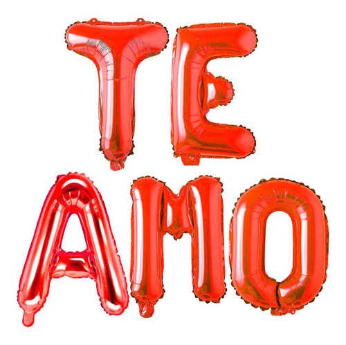 Te Amo Globos Letras San Valentin Amor Amistad 14 Febrero Lo