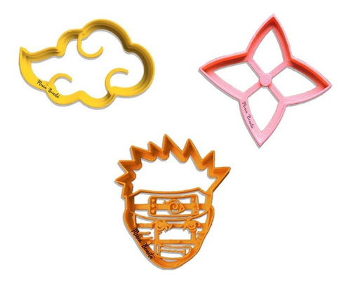 Naruto X3 - Cortante Molde Masas Galleta, Akatsuki Shuriken