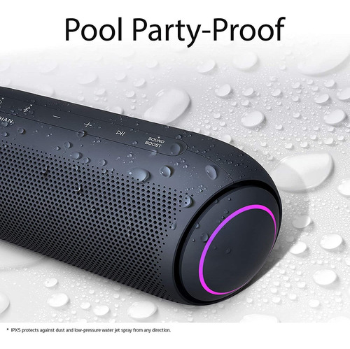 Parlante Portátil LG Xboom, Bluetooth, Luz Led, Impermeable