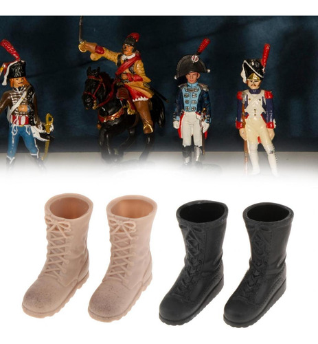 5 Botas De Figura A Escala 1/6, Minibotas Informales Para