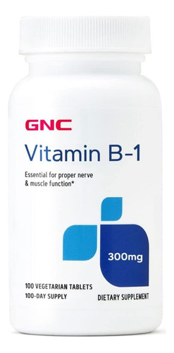 Vitamina B-1  300mg 100 Tabletas Gnc