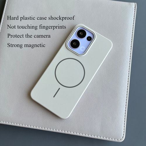 Funda Rígida De Plástico Ultradelgada Con Forma De Macarrón Para Oppo A5 Pro Reno 13 Pro 13f 12f, Bobina Magnética, Carcasa A Prueba De Golpes