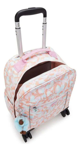 Mochila 04 Rodinhas Kipling Mese Cup Cake Love Cor Bege