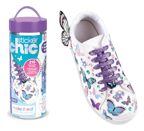Sticker Chic Butterfly Decora Tus Zapatos Make It Real Niña