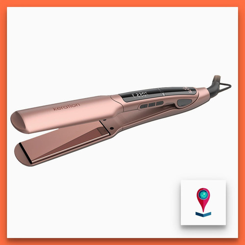 Imagen 8 de 11 de Planchita de pelo GA.MA Italy Keration X- Wide digital BECHS0000001490 rosa 110V/220V