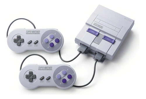 Nintendo SUPER NINTENDO Super NES Classic Edition Mini 512MB Standard color gris y violeta - Excelente (Reacondicionado)